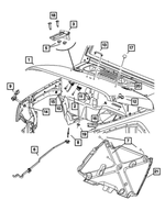 68170741AC - Body Sheet Metal Except Doors: Hood for Jeep: Wrangler, Wrangler JK Image