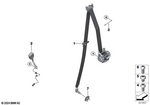 72117453790 - Restraint System and Accessories: Transfer Fitting for Mini: Cooper, Cooper ALL4, Cooper C, Cooper S, Cooper S ALL4, Cooper SE, Cooper SE ALL4, JCW, JCW ALL4, JCW GP Image image