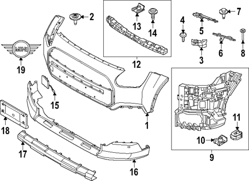Bumper & Components - Front for 2025 Mini Countryman #1