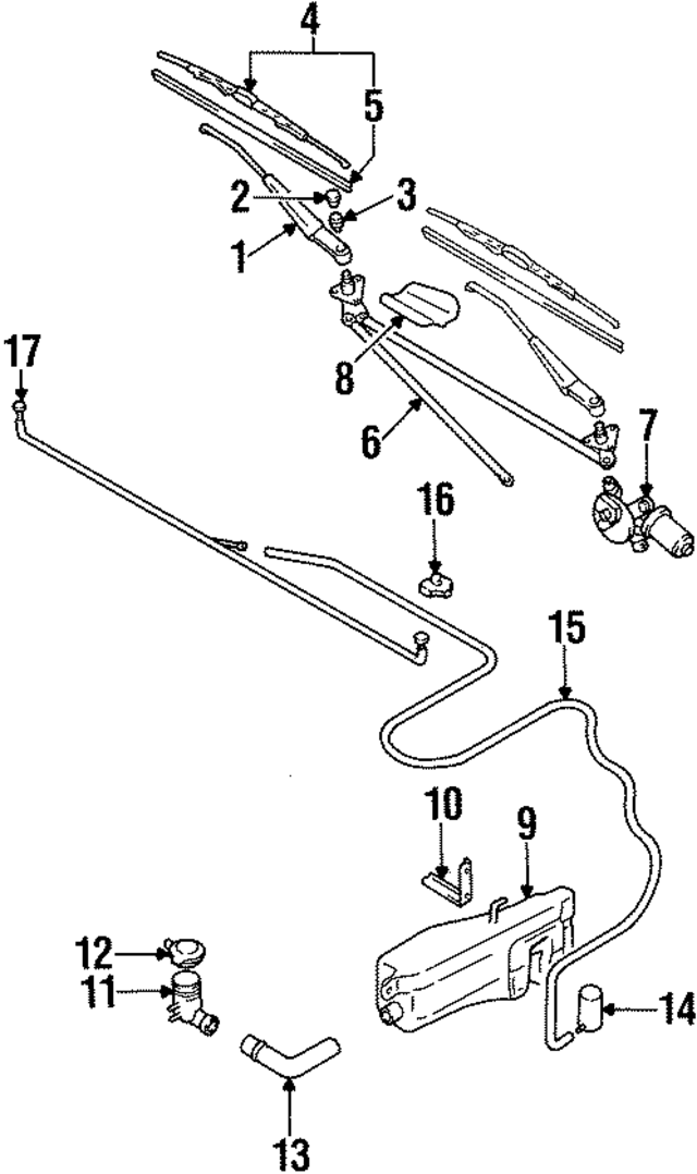MB623308 - : Wiper Arm Nut for Mitsubishi Image