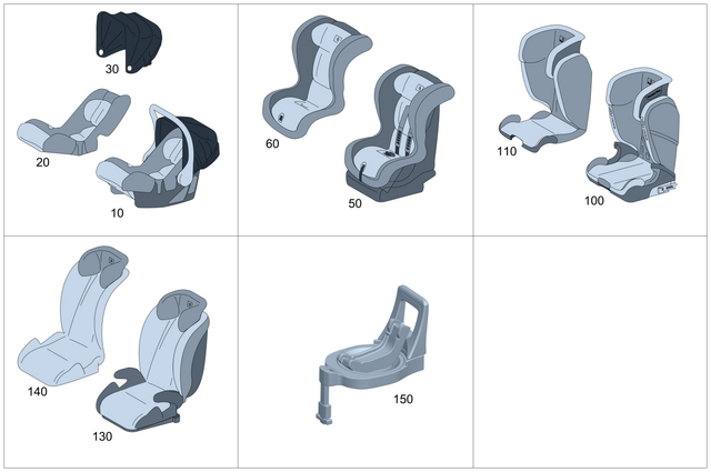 9704302 - Child Seats: Child Seat for Mercedes-Benz: 180A, 180b, 220a, 300C, 300CD, 350SD, A220, A35 AMG, AMG GT, AMG GT 43, AMG GT 53, AMG GT 55, AMG GT 63, AMG GT 63 Pro, AMG GT 63 S, AMG GT 63 S E Performance, AMG GT Black Series, AMG GT C, AMG GT R, AMG GT S, C300, C350e, C400, C43 AMG, C450 AMG, C63 AMG, C63 AMG S, C63 AMG S E Performance, CLA250, CLA35 AMG, CLA45 AMG, CLA45 AMG S, CLE300, CLE450, CLE53 AMG, CLS450, CLS53 AMG, E300, E350, E400, E43 AMG, E450, E53 AMG, E63 AMG S, EQB 250+, EQB 300, EQB 350, EQE 350, EQE 350 SUV, EQE 350+, EQE 350+ SUV, EQE 500, EQE 500 SUV, EQE AMG, EQE AMG SUV, EQS 450, EQS 450 SUV, EQS 450+, EQS 450+ SUV, EQS 580, EQS 580 SUV, EQS AMG, G55 AMG, G550, G550 4x4, G63 4x4 Squared AMG, G63 AMG, G65 AMG, GLA250, GLA35 AMG, GLA45 AMG, GLB250, GLB35 AMG, GLC300, GLC350e, GLC43 AMG, GLC63 AMG, GLC63 AMG S, GLC63 AMG S E Performance, GLE350, GLE450, GLE450e, GLE53 AMG, GLE580, GLE63 AMG S, GLS450, GLS580, GLS63 AMG, Maybach GLS600, Maybach S550, Maybach S560, Maybach S580, Maybach S600, Maybach S650, Maybach S680, S450, S500, S550, S550e, S560, S580, S580e, S600, S63 AMG, S63 AMG E Performance, S65 AMG, SL400, SL43 AMG, SL450, SL55 AMG, SL550, SL63 AMG, SL63 AMG S E Performance, SL65 AMG, SLC300, SLC43 AMG, SLK250, SLK300, SLK350, SLK55 AMG Image