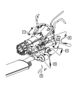 68274122AA - Electrical: Oxygen Sensor Bracket for Mopar Image