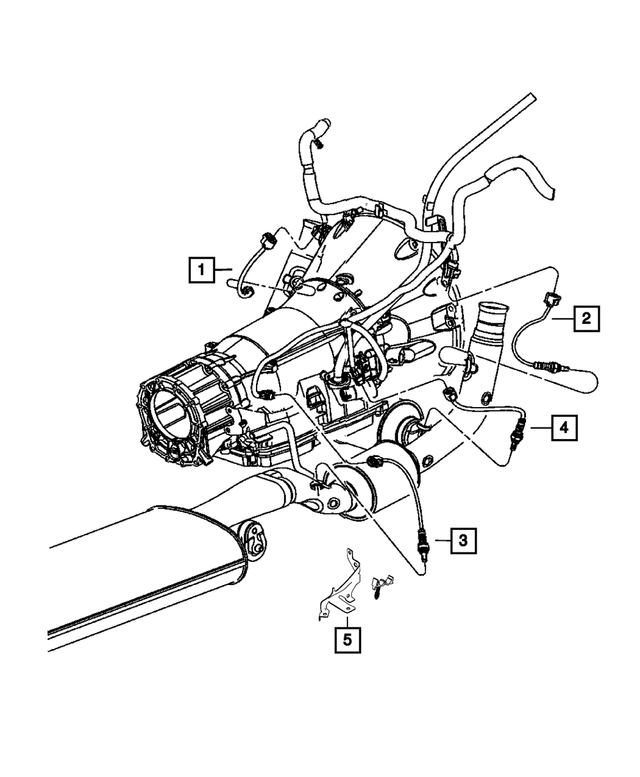 68274122AA - Electrical: Oxygen Sensor Bracket for Mopar Image