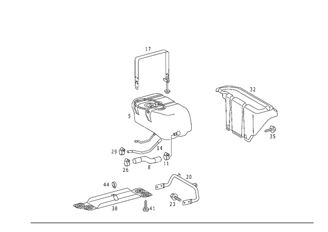 1634760126 - : Hose for Mercedes-Benz Image