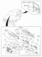 8978075230 - Electrical/Exhaust/Heater/Fuel: LINK, FR. WIPER for Acura Image