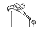 9094205044 - Electrical: Tire Pressure Monitoring System (TPMS) Sensor Valve Assembly for Lexus: ES250, ES300h, ES350, GX460, IS300, IS350, IS500, LC500, LC500h, LS500, LS500h, LX600, NX250, NX350, NX350h, NX450h+, RC300, RC350, RX350, RX350L, RX450hL, UX200, UX250h Image