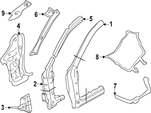 Hinge Pillar for 2025 Subaru Forester #0