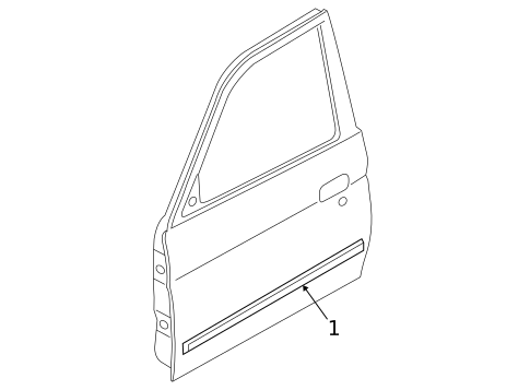 Exterior Trim - Front Door for 2006 Mitsubishi Galant #0