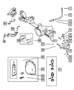 HFV00516AB - Front Suspension &amp; Drive: Fuel And Vapor Hose for Chrysler: Aspen, PT Cruiser, Sebring | Dodge: Dakota, Durango, Neon, Nitro, Ram 1500, Ram 2500, Ram 3500, Stratus | Jeep: Commander, Grand Cherokee, Liberty, Wrangler | Ram: 1500, 2500, 3500, Dakota Image