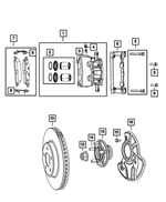1BP02757AA - Brakes: Brake Hub And Bearing, Bproauto for Mopar Image