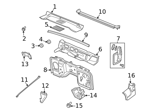 Cowl for 2003 Jeep Wrangler #0