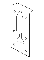 646152V010 - Body: Mount Plate for Hyundai: Veloster Image