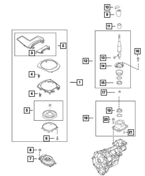 Gearshift Controls and Related Parts for 2017 Fiat 124 Spider #0