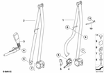 72117171967 - : Upper Belt Front Left for BMW Image