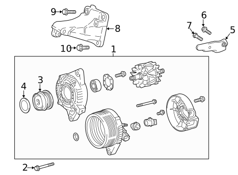 Alternator for 2021 Toyota C-HR #0