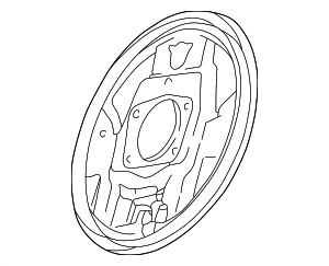 MR493025 - Brakes: Backing Plate for Mitsubishi: Lancer Image