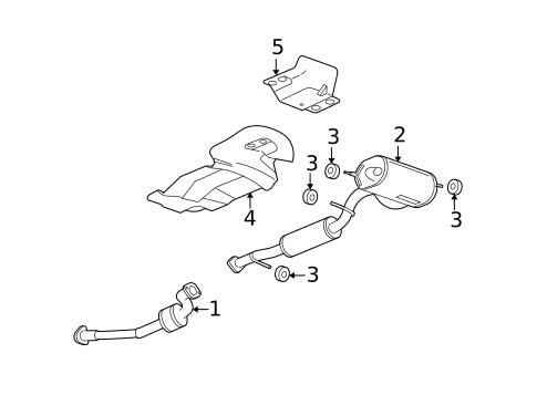 Exhaust Components for 2009 Hummer H3 #0