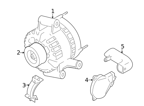 Alternator for 2008 Mazda Tribute #0