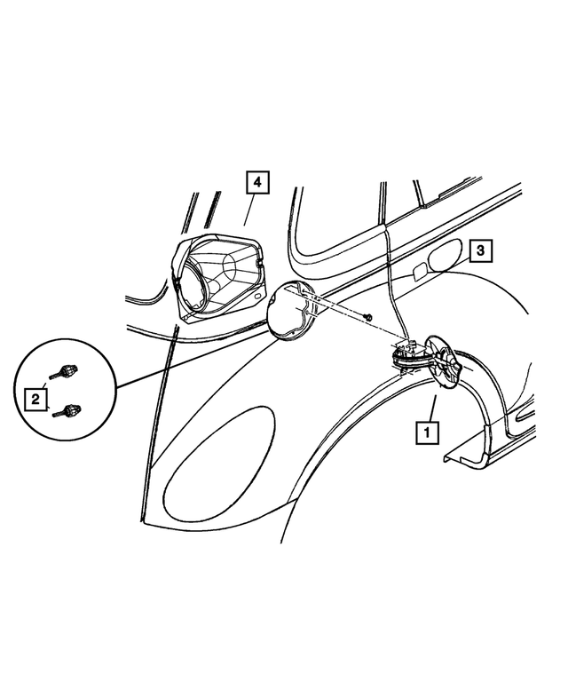 5067143AB - Body Sheet Metal Except Doors: Fuel Fill Door for Mopar Image