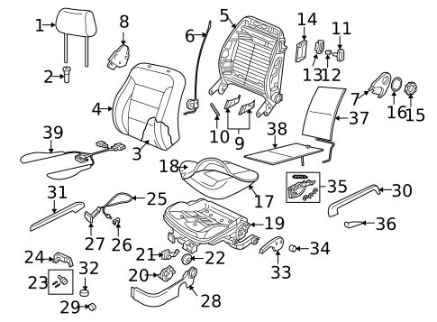 Front Seat Components for 2009 Volkswagen Beetle #0