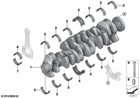 Crankshaft Drive for 2019 BMW 840iX #0