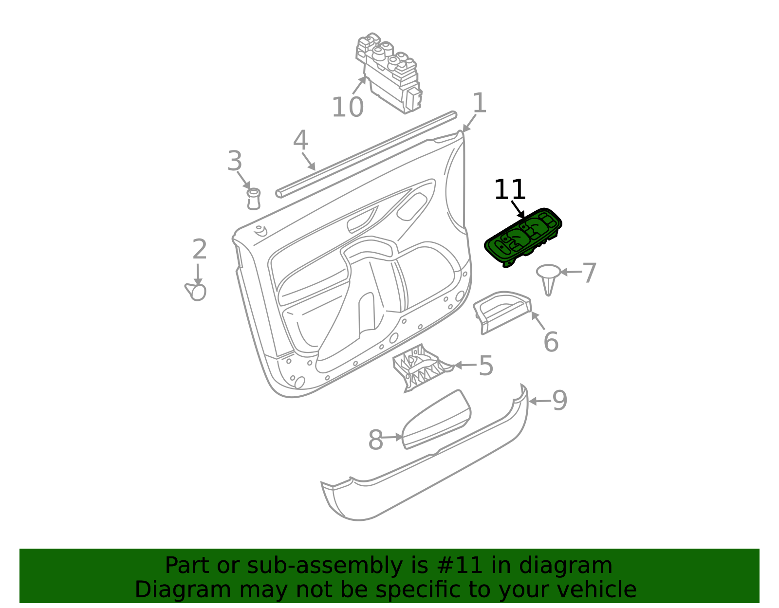 2008-2014 Volvo XC90 Switch Bezel - Driver's Side (LH) 39858760 ...