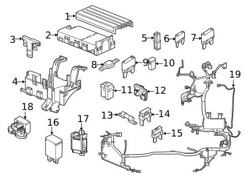 Fuse & Relay for 2010 Mercury Milan #1