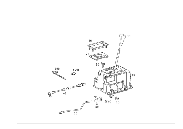 1702600833 - : Shift Rod for Mercedes-Benz Image