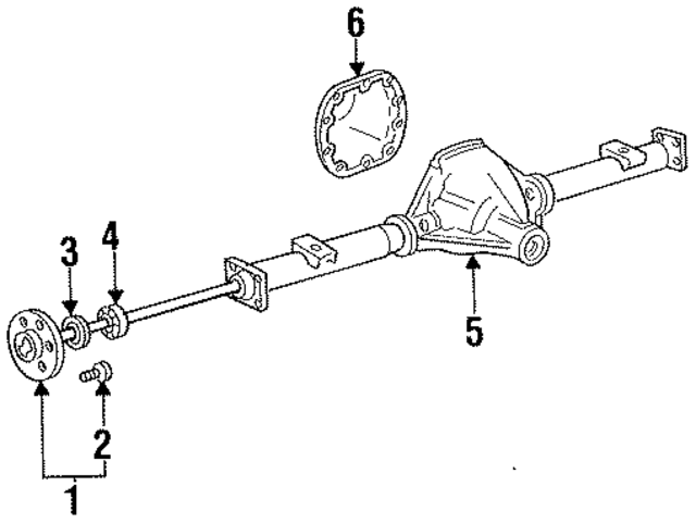 E6TZ4234B - Suspension: Axle Shaft for Ford: F-250, F-350 Image