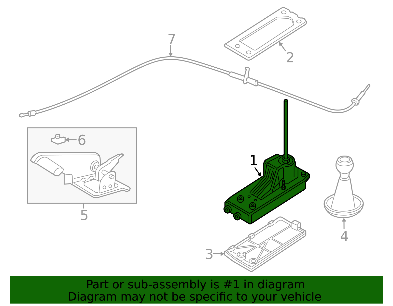 25-11-7-604-433 - Gear Shift Assembly | BMWPartsHub