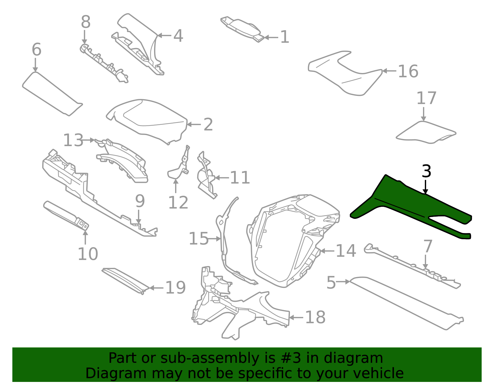 2025 Subaru WRX Bezel 66077VC250 | Subaru Online Parts