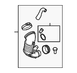 13717808156 - Engine: Pipe Assembly for BMW: 335d Image