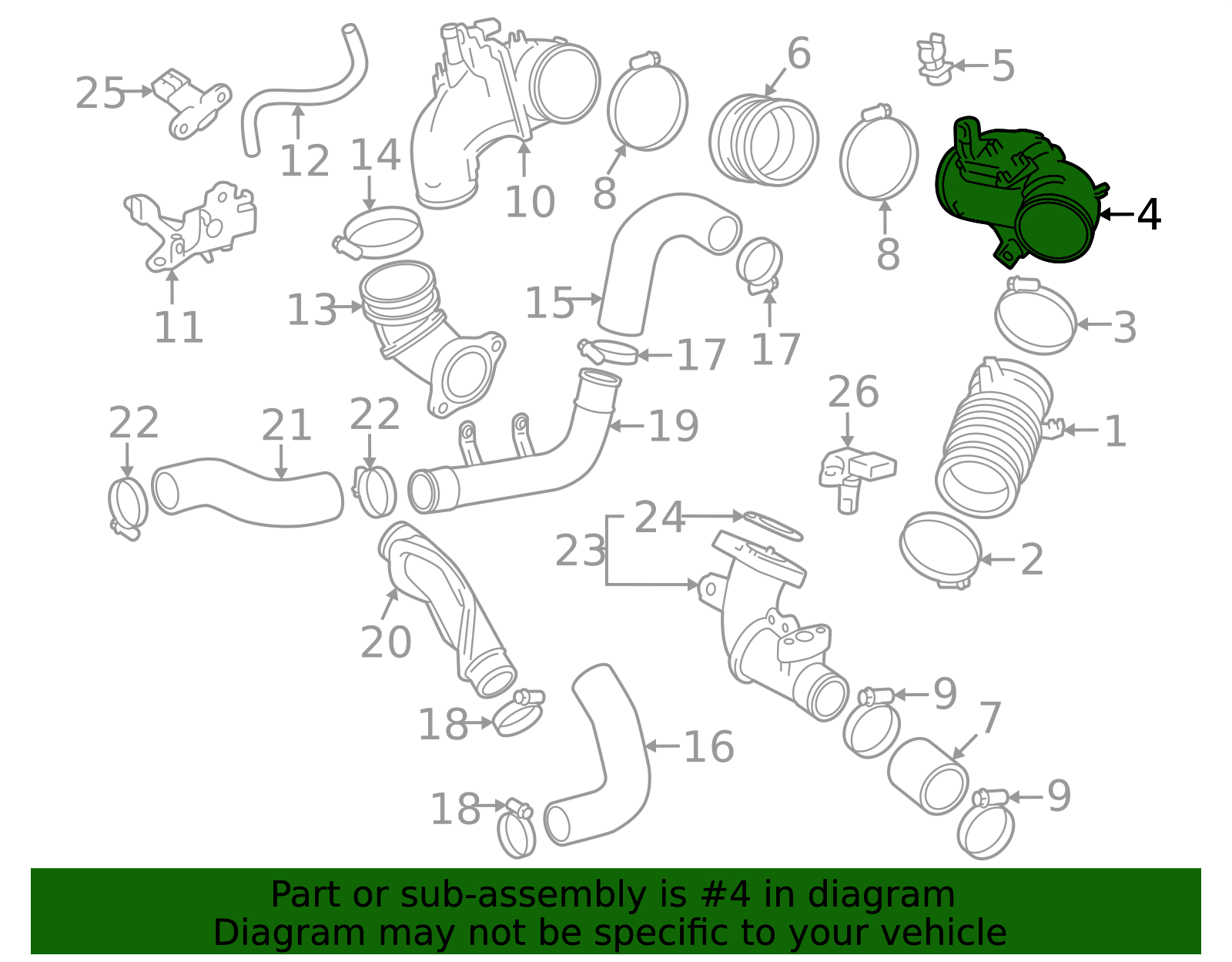 2023-2025 Toyota GR Corolla Engine Air Intake Resonator 17893-18010 ...