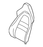 971881805FGGFB - Body: Seat Back Cover for Porsche: Panamera Image