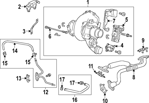 Turbo Charger for 2024 GMC Sierra 1500 #1