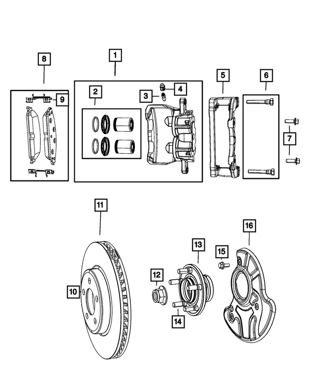 « R5137670AC – Brakes : Freins à Disque Etrier, Refabriqué, Côté Gauche pour Mopar Image »