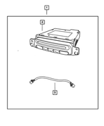 82207503 - Mopar Accessories - Component Parts: Cd Changer - 4 Disc Player Package for Mopar Image