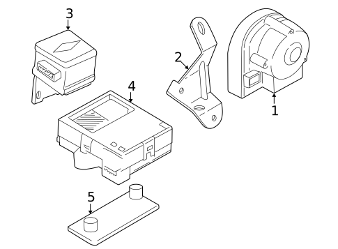 Anti-Theft Components for 2000 BMW M5 #0