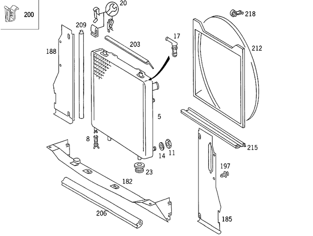 2018840098 - Attachment Parts: Seal for Mercedes-Benz: 190, 190D, 190E, 260E, 300CE, 300E, 300TE Image image