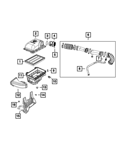 Air Cleaner for 2018 Ram 1500 #1