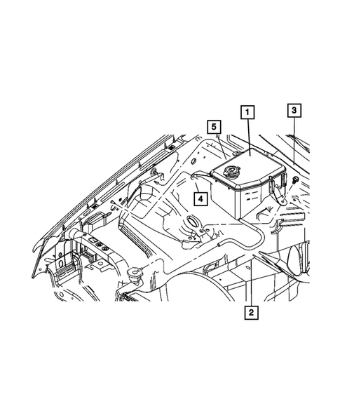 Tank, Coolant Engine for 2005 Jeep Grand Cherokee #0