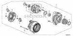 311125X6J01 - : Bearing, Front for Honda Image