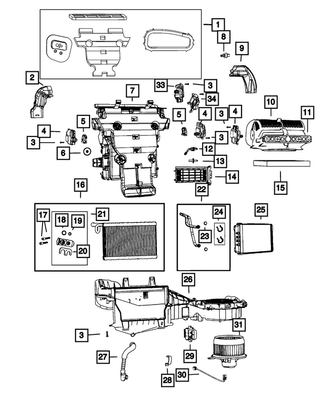 « 4734227 – Air Conditioners and Heaters : Tête Hexagonale Vis pour Mopar Image »