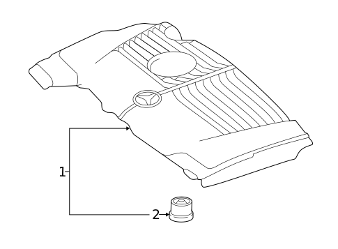 Engine Appearance Cover for 2016 Mercedes-Benz GLA250 #0