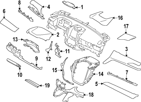 Instrument Panel Components for 2022 Subaru WRX #0