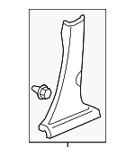 84171SWAA02ZA - Body: Lower Center Pillar Trim for Honda: CR-V Image