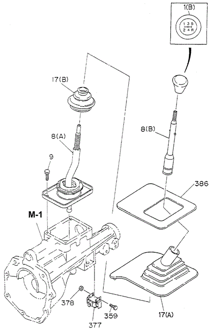 Shift Lever (DX) for 1994 Honda Passport #0