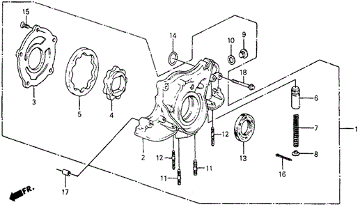 Oil Pump for 1985 Honda Civic #0