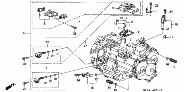AT Sensor - Solenoid (4AT) for 2000 Honda Odyssey #0
