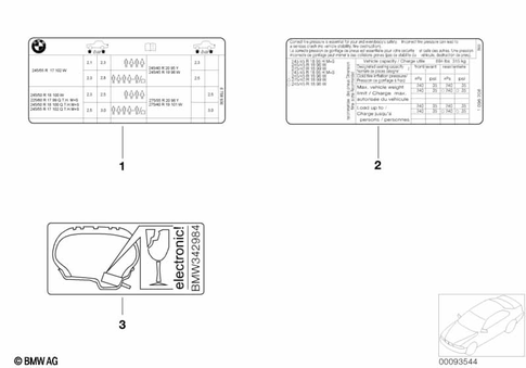 Labels for 2005 BMW 750i #4